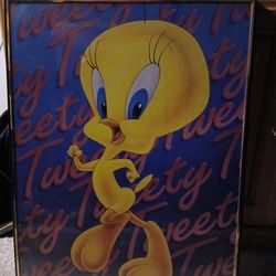 Tweety Bird Framed Poster