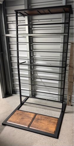 Metal and Wood Bed Frame with Mattress