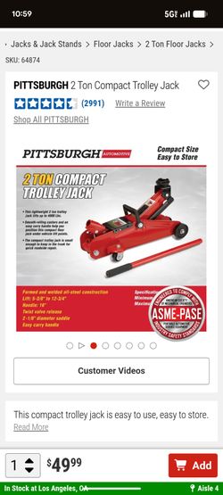 2 ton trolley car jack
