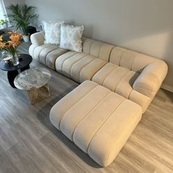 Sectional Sofa 3 Pieces With Ottoman 