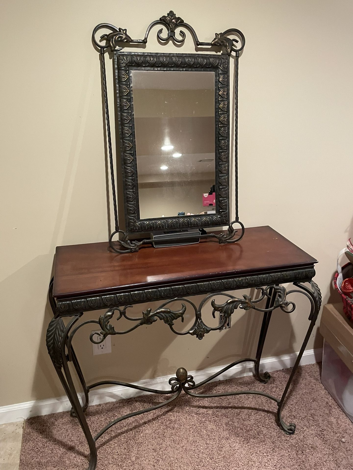 Hall Table & Mirror