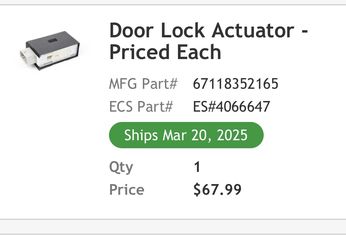 E39 Door Lock Actuator (pair)