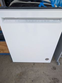 Dishwasher KitchenAid White & Stainless Steel