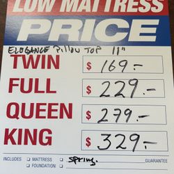 Twin Size Pillow Top Mattress Other Sizes Available To Order 