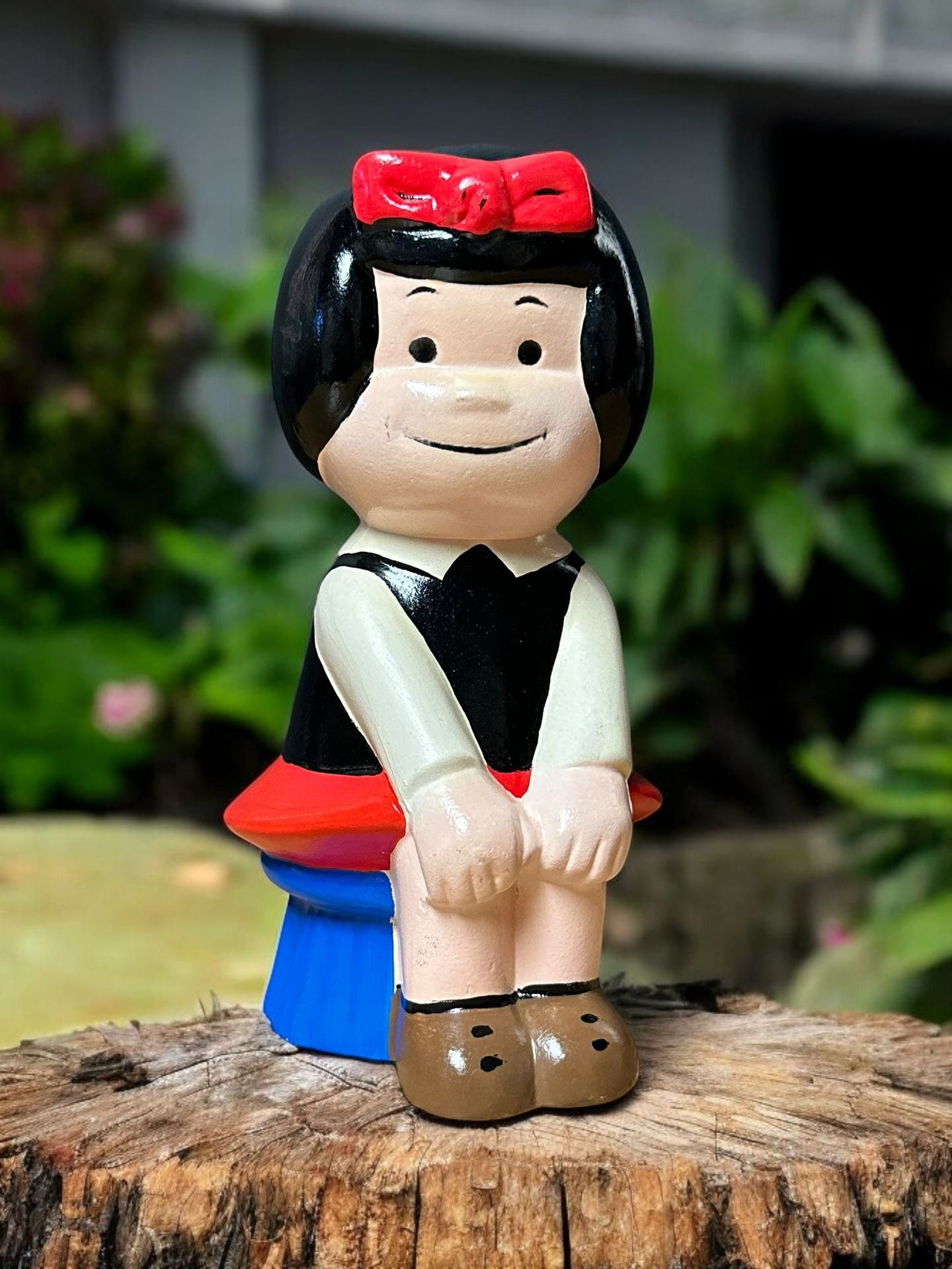 NANCY & SLUGGO Chalkware piggy Bank 8" high, United Features 1972