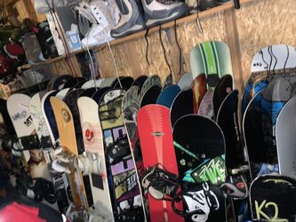 Tons Of Snowboard Equipment