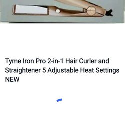 Tyme Pro Straitener And Curling Iron In One