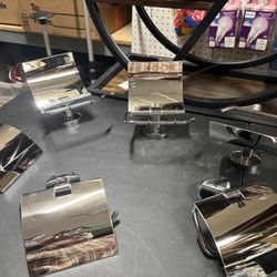6 Chrome Bathroom Toilet Paper Roll Holders  $7 Each 