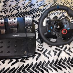 PlayStation Wheel and Pedals