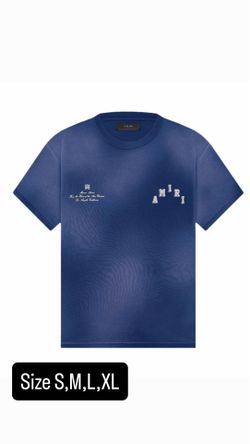 Blue Amiri tee back has design as well