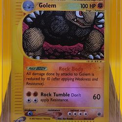 [Vintage]Golem 49/165 Expedition Base Set Reverse Holo Rare, Pokemon Card, HP