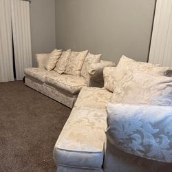 Two Piece Vintage Couch Set 