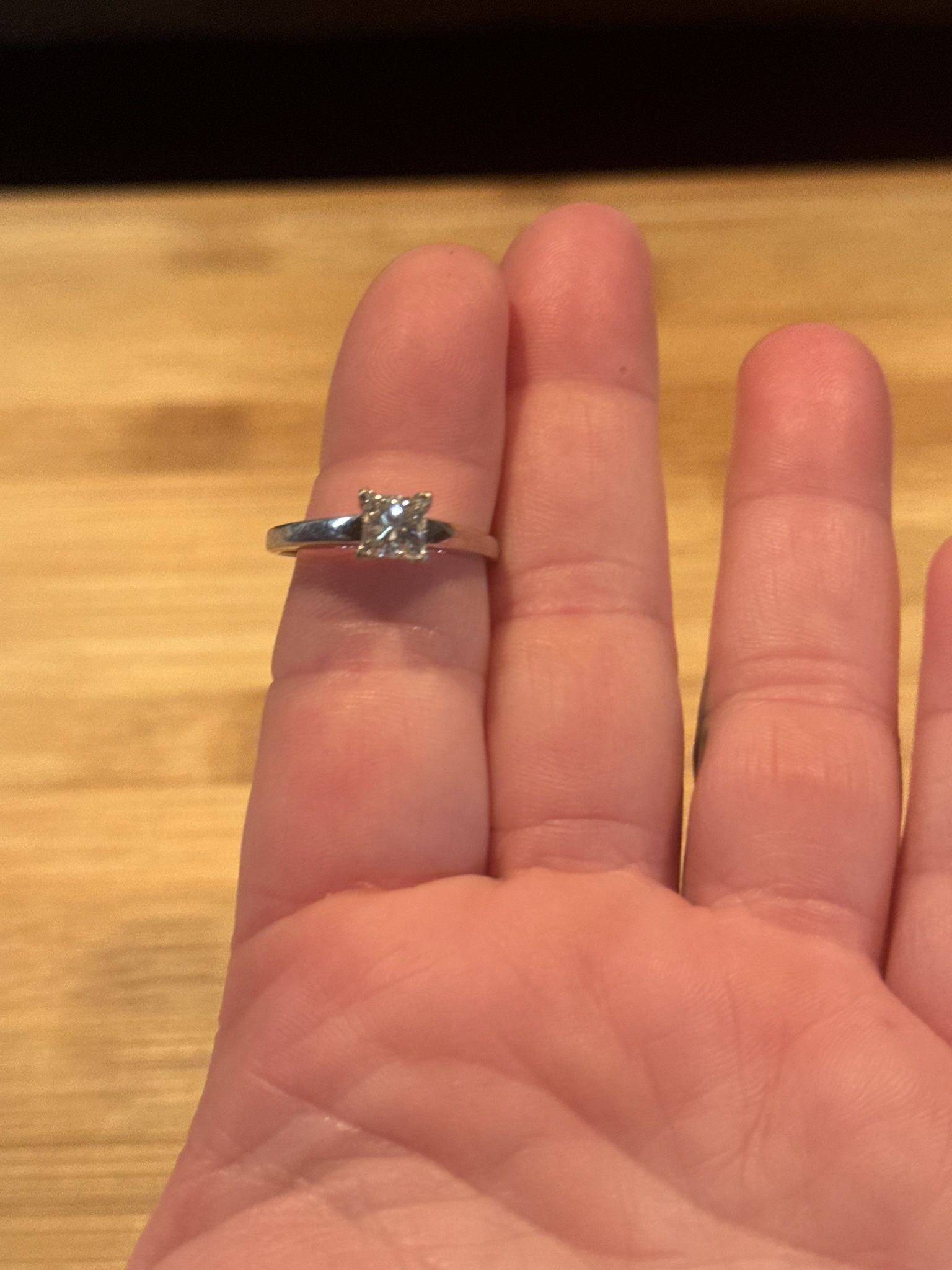 Jared’s 14k Mounting And 1 1/4 Princess L Diamond Ring