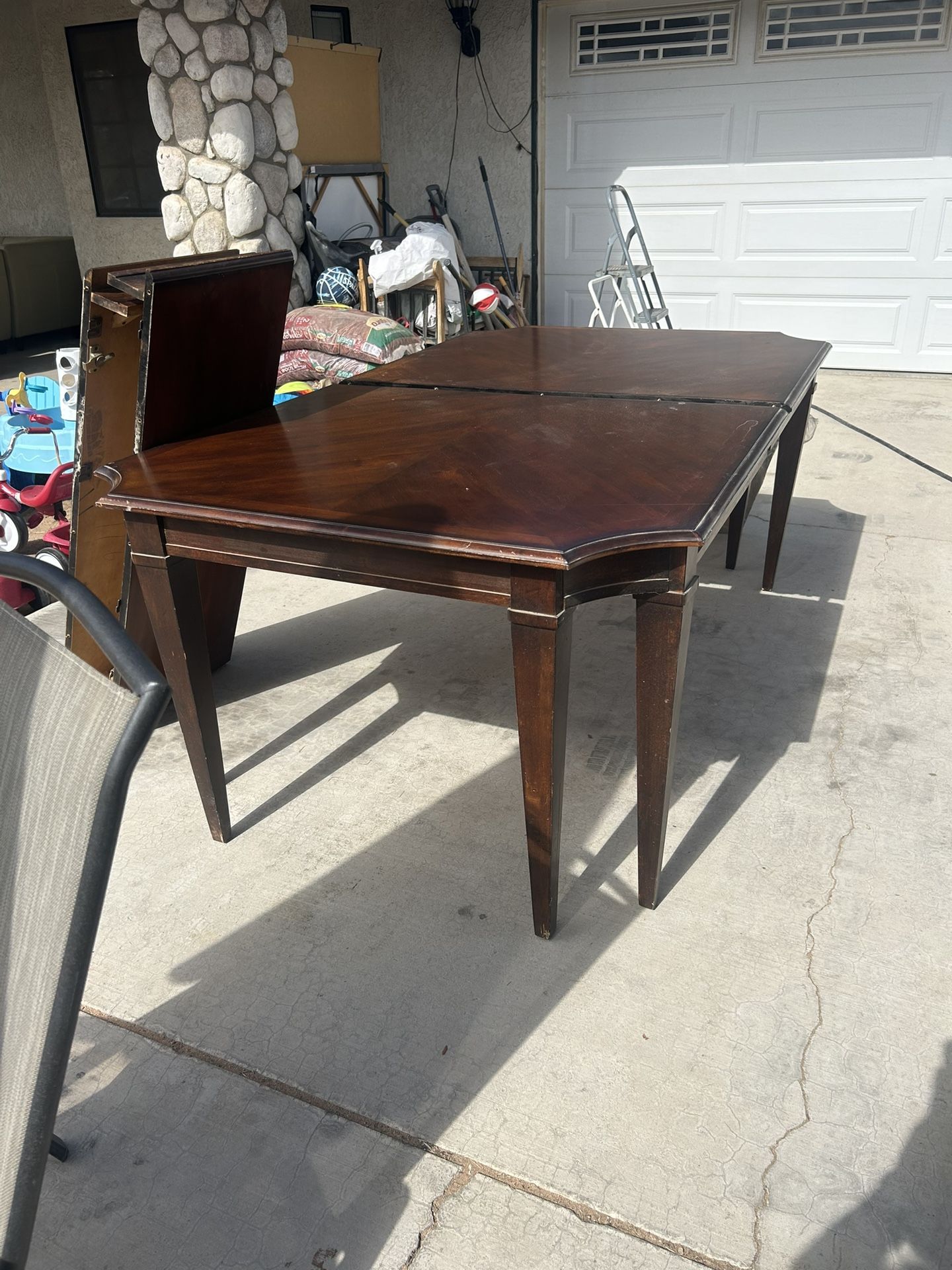 Solid Wood Dining Table with 2 Leaves β Seats 6 to 10