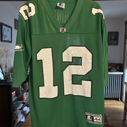 Vintage 90s STARTER Philadelphia eagles Randall Cunningham #12 Jersey Kelly green NFL football large