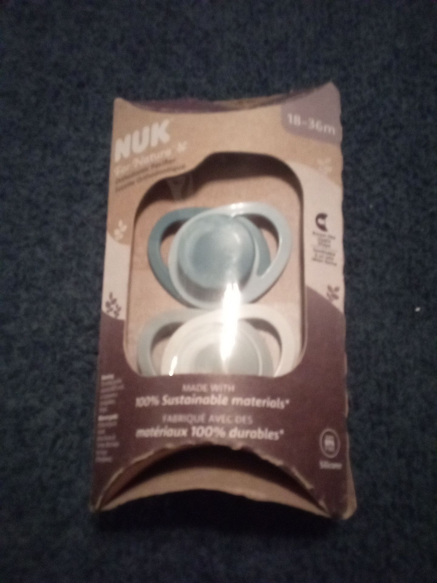 NUK for natural orthodontic sucette pacifier 18-36 months. $6.00