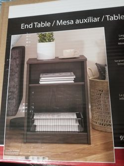 End Table Espresso Finish Brand New!