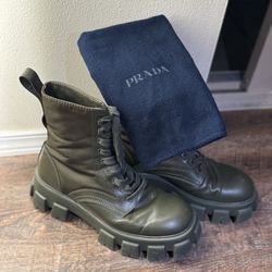 Authentic Prada combat boots