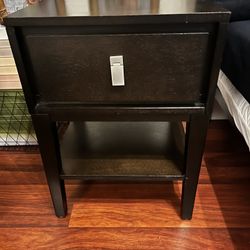 West Elm Nightstand Dark Brown ( Only One ) 