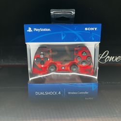 PS4 Wireless Controller Red Camouflage 