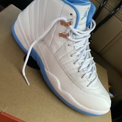 White And University Blue Retro 12s