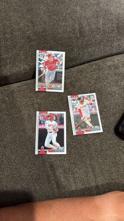 Topps 2026 Baseball Cards Angels Trout, Adell , Soler 