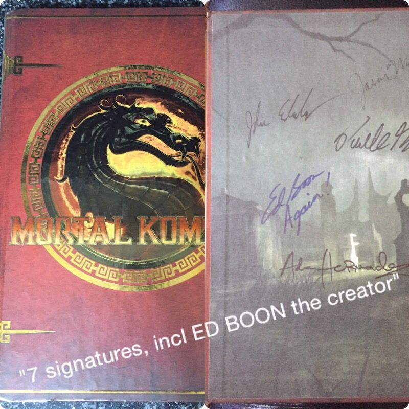 AUTOGRAPHED MORTAL KOMBAT SIGNATURE GUIDE ARTBOOK