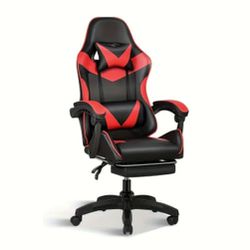 Simple Deluxe Gaming Chair, Ergonomic Office Chair, High Back Computer Chair, Adjustable Swivel Leather Office Chair, Mesh Task Chair with Head