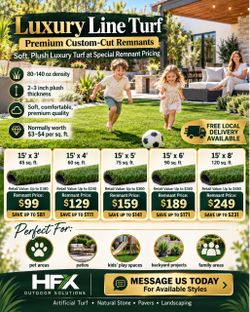 Luxury Line Turf Premium Custom-Cut Remnants