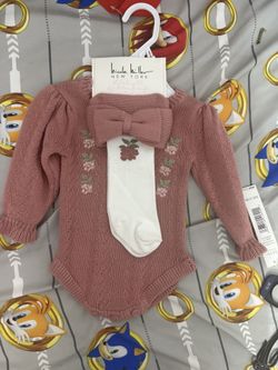 Baby Girl Knitted Outfit
