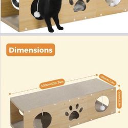 Túnel Or Decorative Frame With Scratching Board 