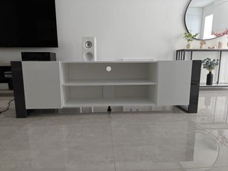 White-Gray TV Stand