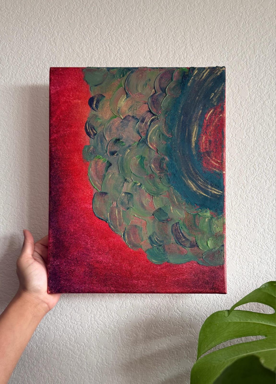 Hand Painted Acrylic Textured Painting by Local Denver Artist