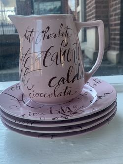 5 Piece Hot Chocolate Set. Perfect For The Chocolate Bombs. Like New