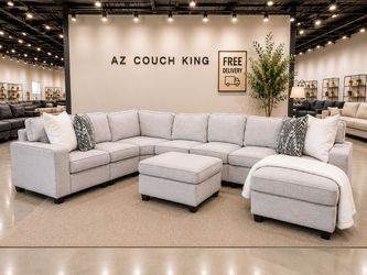 8pc Gray Modular Sectional Couch-FREE DELIVERY 🚚