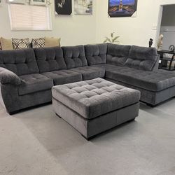 Grey Comfortable Sectional ‼️take It Home With $39 Easy Approval ‼️