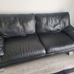 Black Leather Couch
