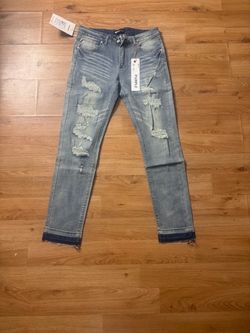 Purple jeans