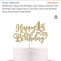 Birthday Cake Topper