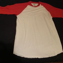 red/white baseball shirt 