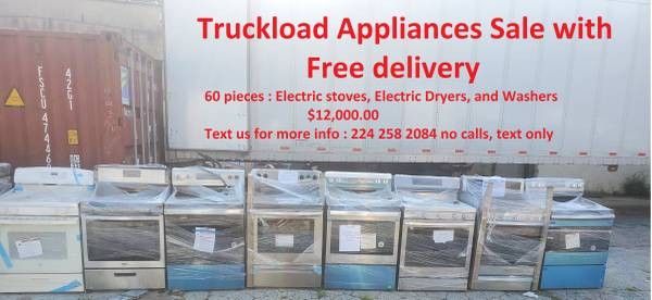 Truckload Of Appliances With FREE Delivery