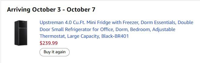 Large mini fridge/freezer *Brand New*
