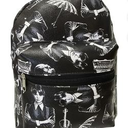 Wednesday Adams Mini Backpack Vegan