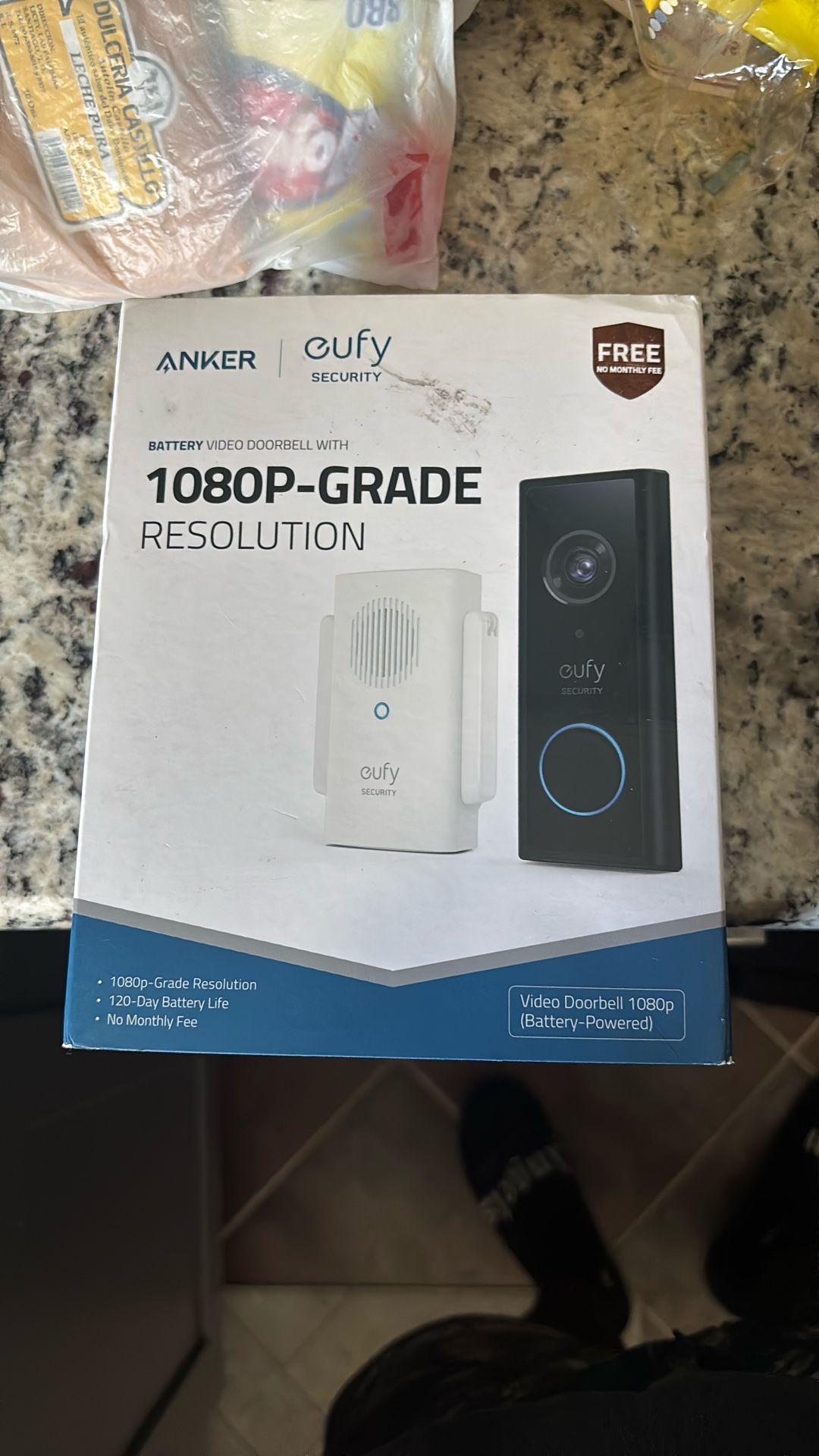 Eufy 1080P Battery Video Doorbell Security
