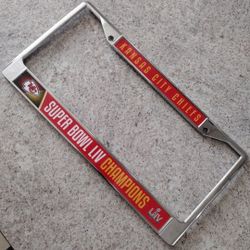 Kansas City Chiefs License Plate Cover