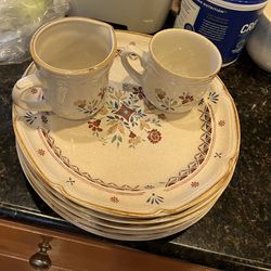 Beautiful Plates and Mug Set