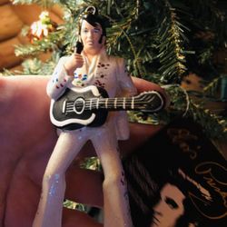 Kurt Adler Elvis Presley Singing with Guitar Christmas Ornament NEW 2006