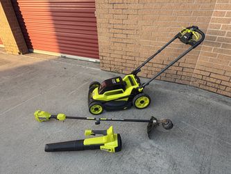 Ryobi ONE+ HP 18V Yard Tool Bundle — Mower, Trimmer, Blower (Tool Only, No Batteries/Chargers)