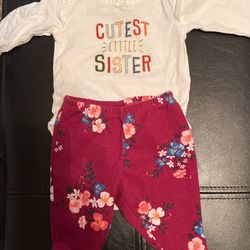 Little Sister New Born Outfit 
