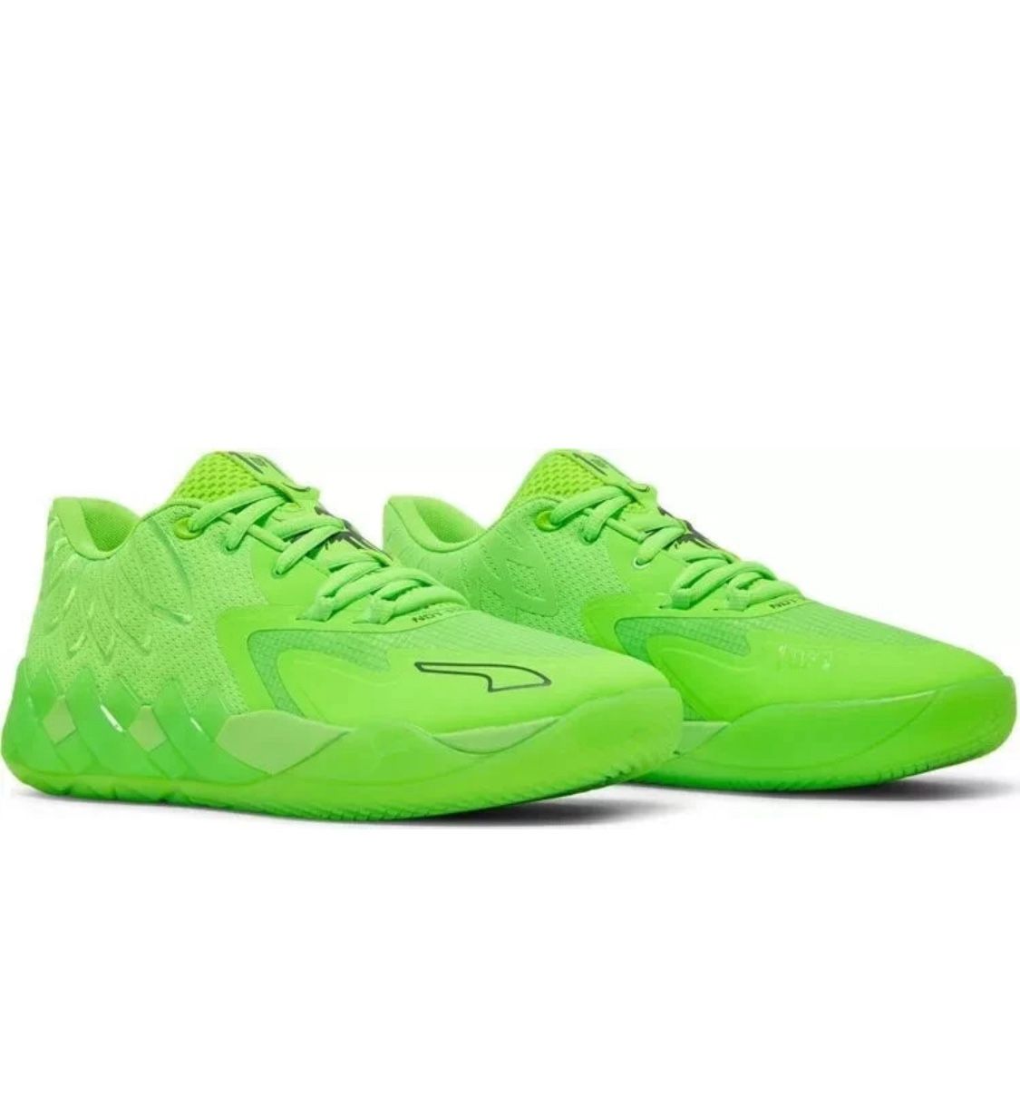 NEW!! Puma LaMelo Ball MB.01 Lo Green Gecko Mens Basketball 376941 07 NEW Sz 12